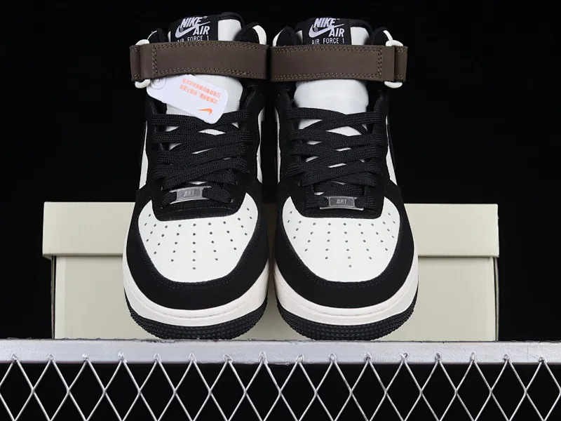 All categories Nk Air Force 1 Air Force series Nk Air Force 1 Mid Air Force mid-top Nk Air Force 1'07 Mid mocha black stitching Air Force One mid-top sports and leisure sneakers GH5696-023